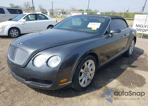 2007 Bentley Continental Gtc z USA, uszkodzony, nr VIN SCBDR33WX7C050036